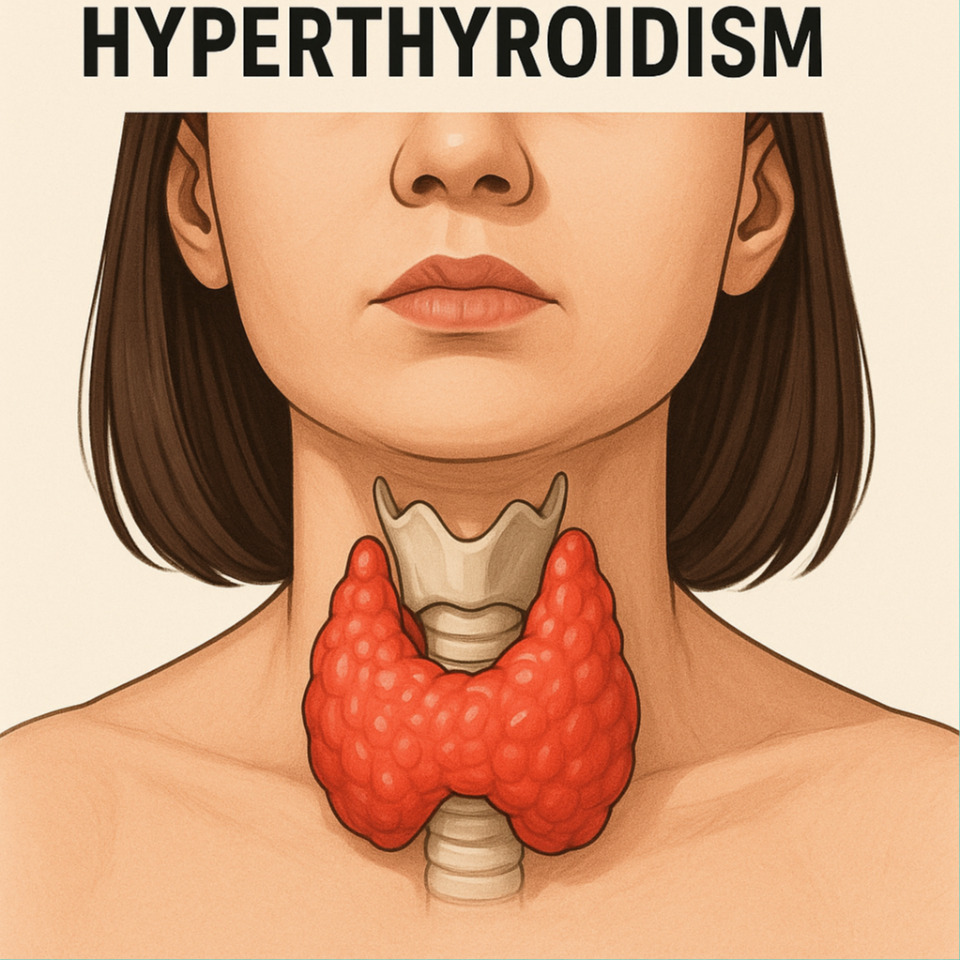 갑상선 항진증에 관한 여성사진