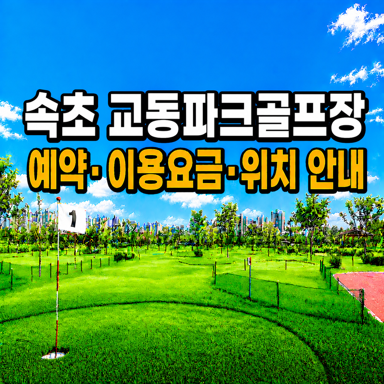 속초 교동파크골프장 예약 방법과 이용요금 총정리 (강원 파크골프장)