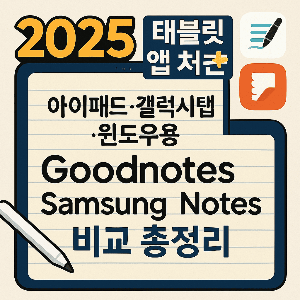 태블릿 필기 앱에 대표 이미지