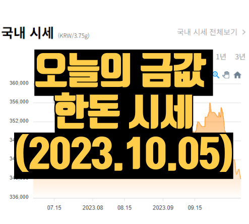 한국금거래소 국내시세 그래프