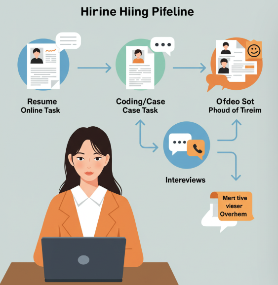 채용 프로세스 비교