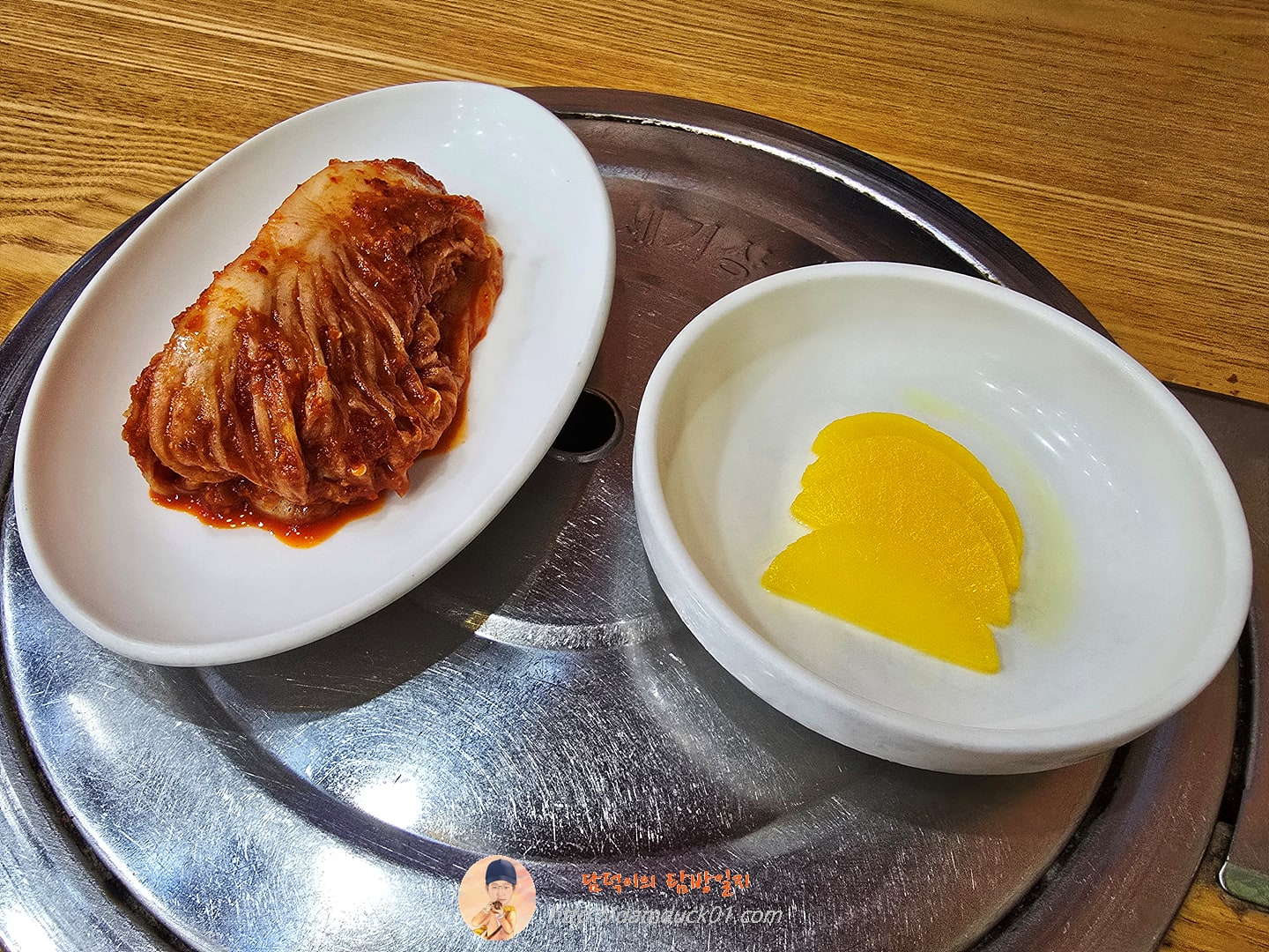 락빈칼국수 반찬