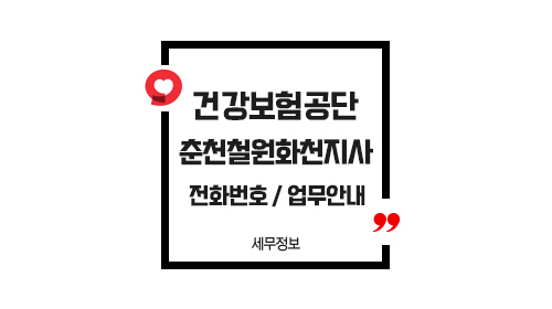 국민건강보험공단춘천철원화천지사-이미지1