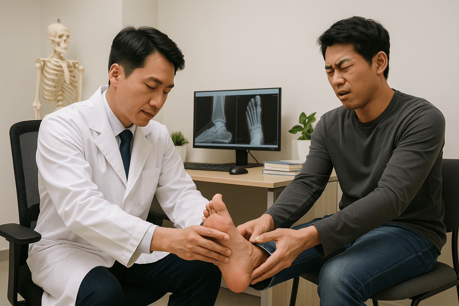 족저근막염 치료 - 사진