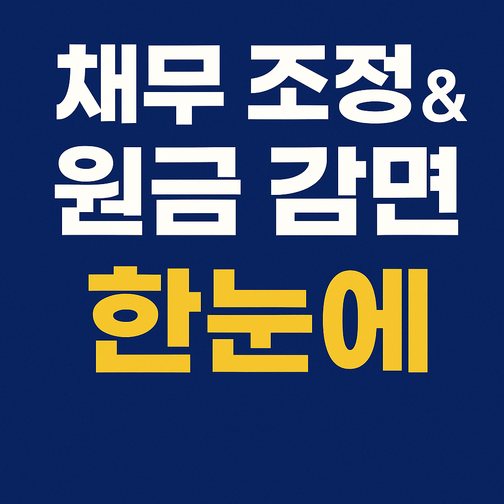연체자 대상 신용회복 신청 조건과 절차 요약 인포그래픽