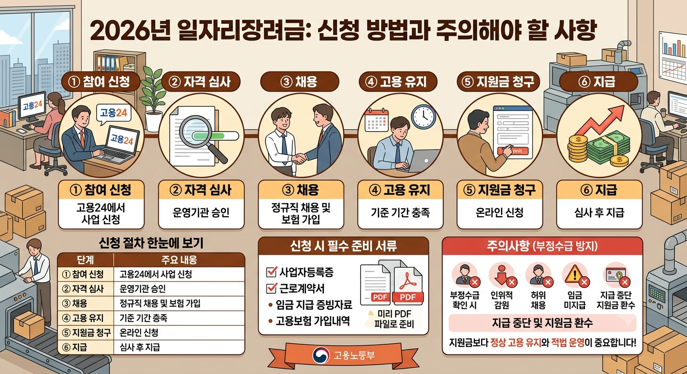신청 방법과 주의해야 할 사항