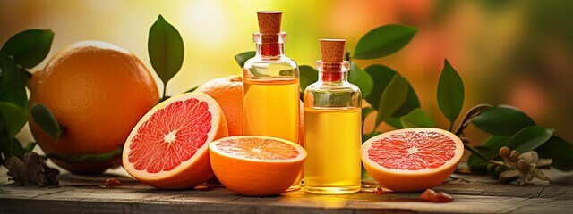 그레이프 푸룻과 그레이프 푸룻 에센셜 오일