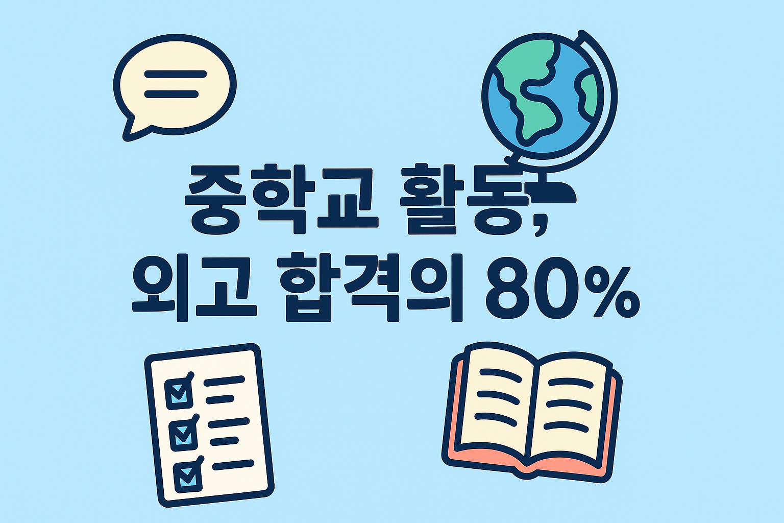 중학교 때 어떤 활동을 해야 외고에 유리할까