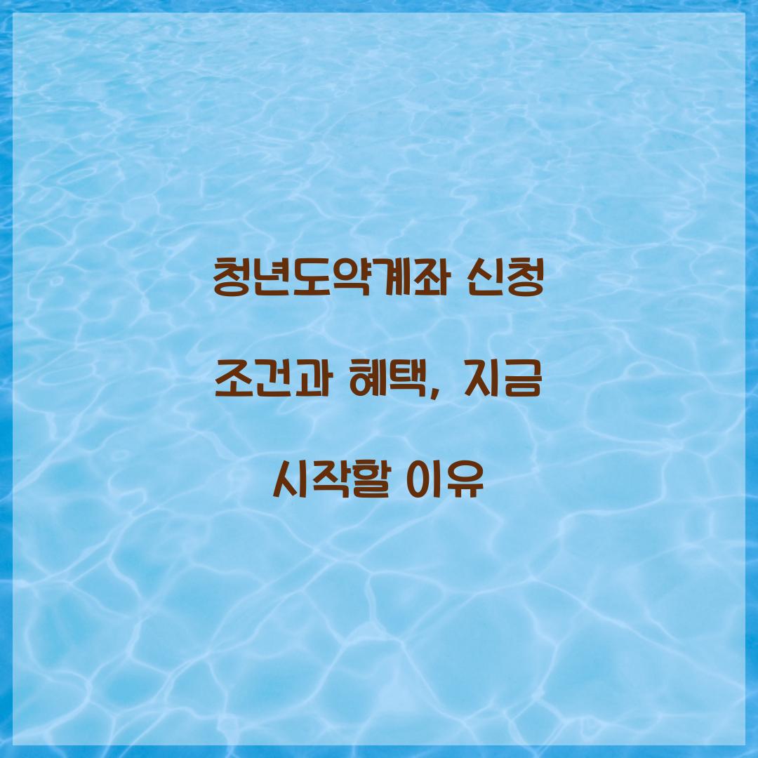 청년도약계좌 신청