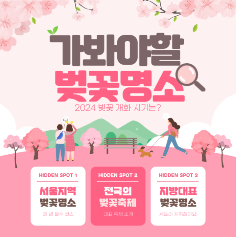 서울 벚꽃놀이 명소들