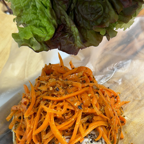  샌드위치 조립 순서 왼쪽위부터 1번 