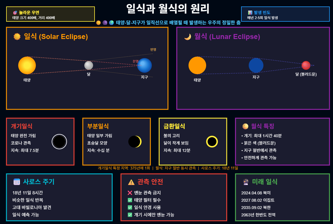 일식과 월식의 원리