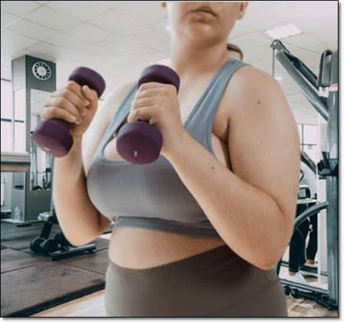 체중조절 운동 중인 여성