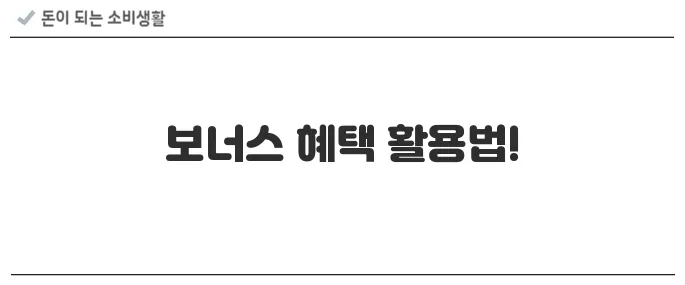 백화점 마일리지/포인트 모아서 혜택 누리기