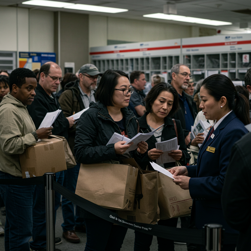우체국손님러쉬