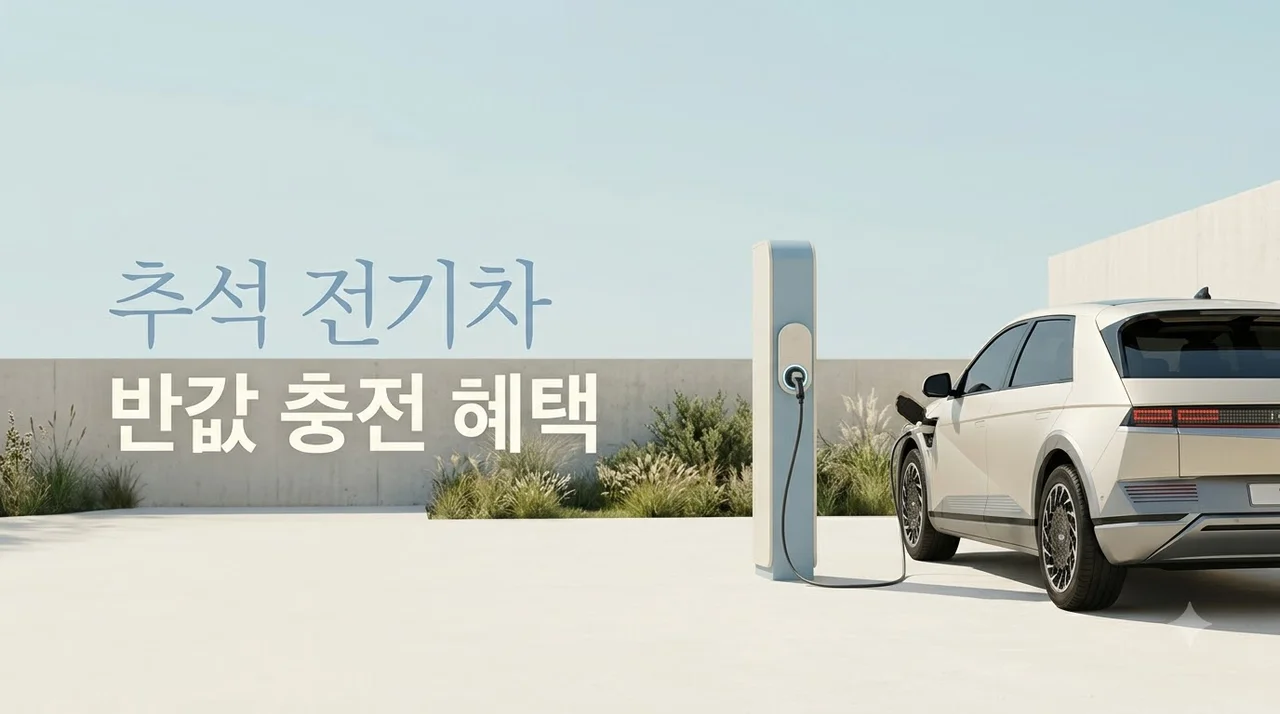 추석 연휴 전기차 충전 요금 50% 할인 혜택 및 공공충전기 위치 총정리