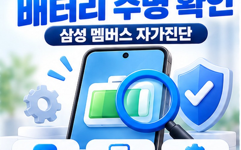 갤럭시 배터리 수명 확인방법 삼성 멤버스 진단 및 수명 관리 가이드 -