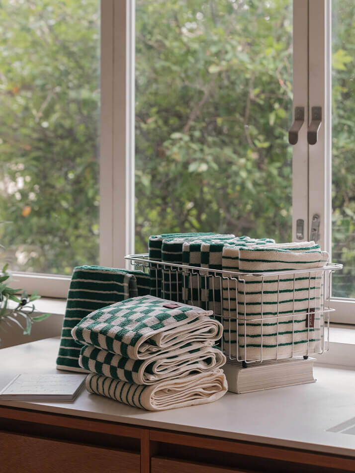 향기롭고 뽀송뽀송한 수건 