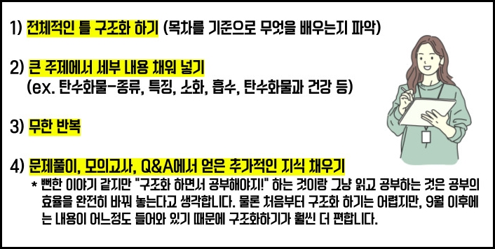 영양교사 전공별 학습방법