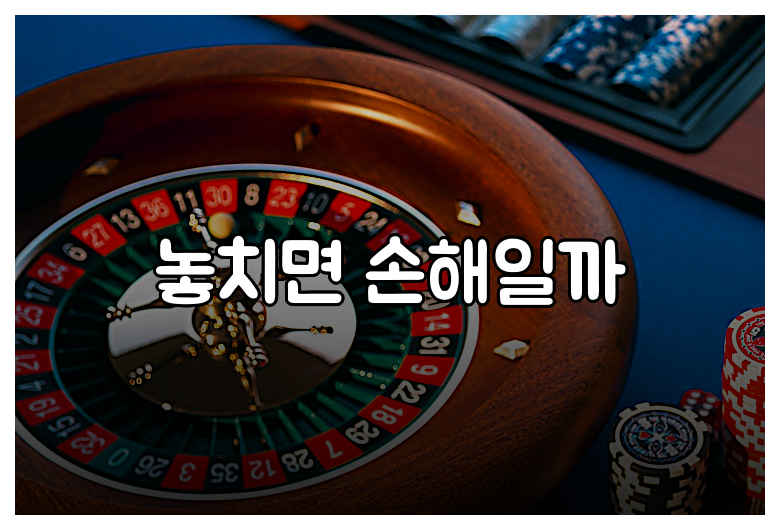 놓치면 손해일까