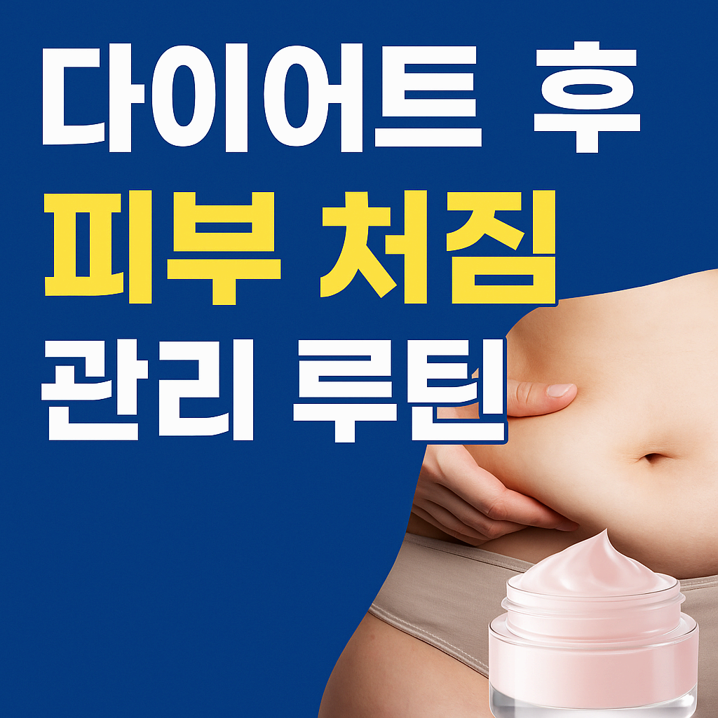 다이어트 후 피부 처짐 관리 루틴 – 살은 뺐는데 피부가 늘어졌다면?