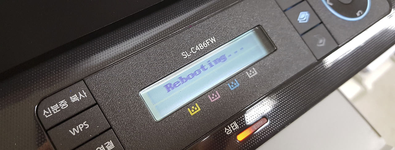 삼성 복합기 SL-C486FW 공장초기화 방법6