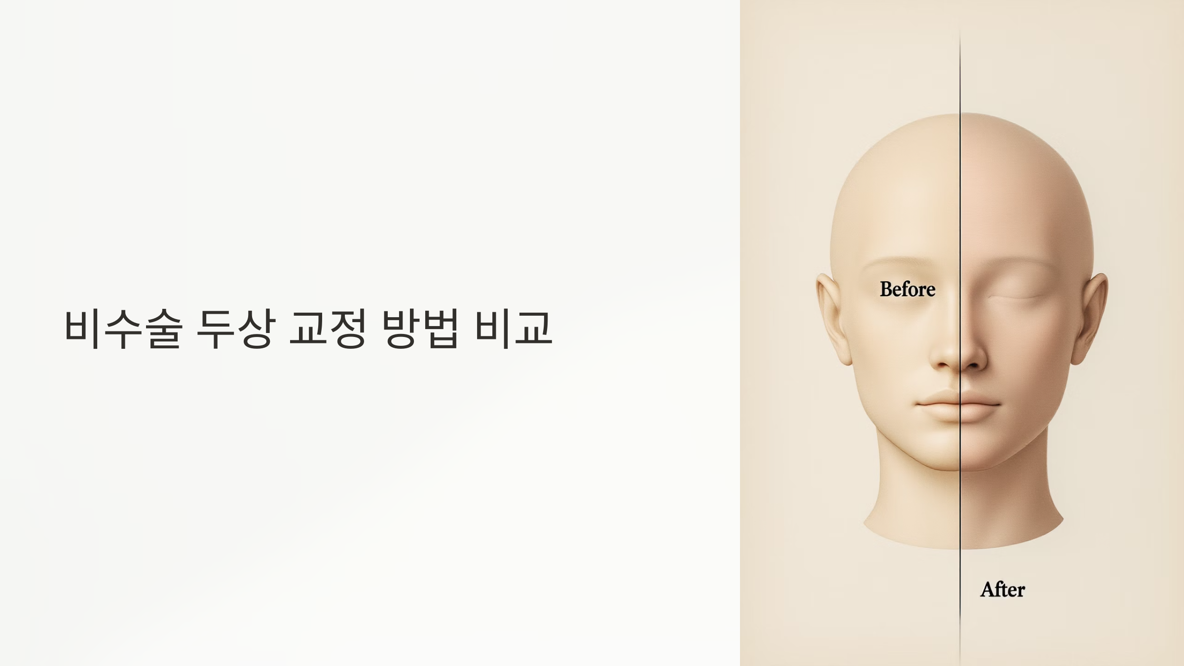 비수술로 두상 바꾸는 현실적인 방법: 셀프 교정기와 골시멘트 시술 비교