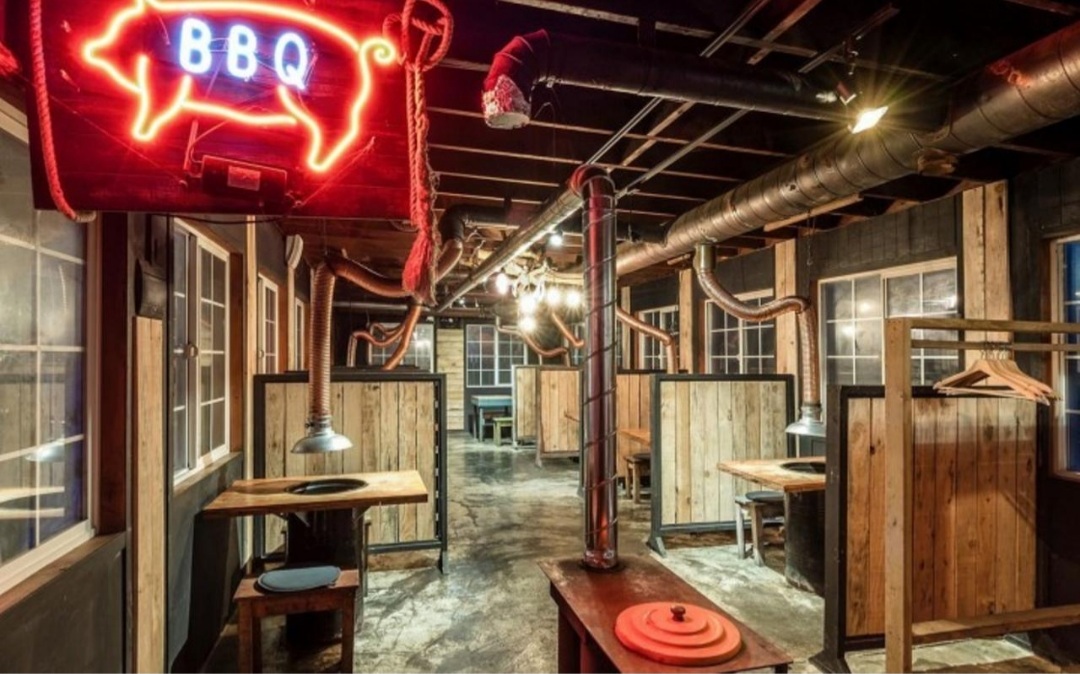 걸리버여행기 펜션 바베큐장