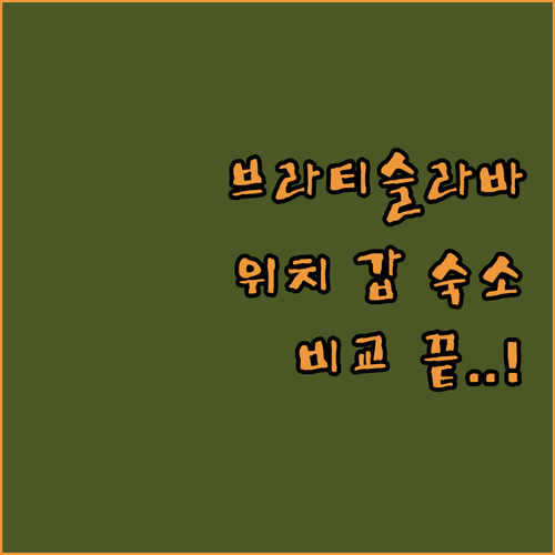 브라티슬라바 위치 좋은 아파트먼트와 ..