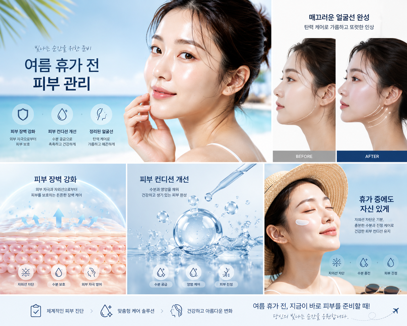 여름 휴가 전 피부 관리 준비