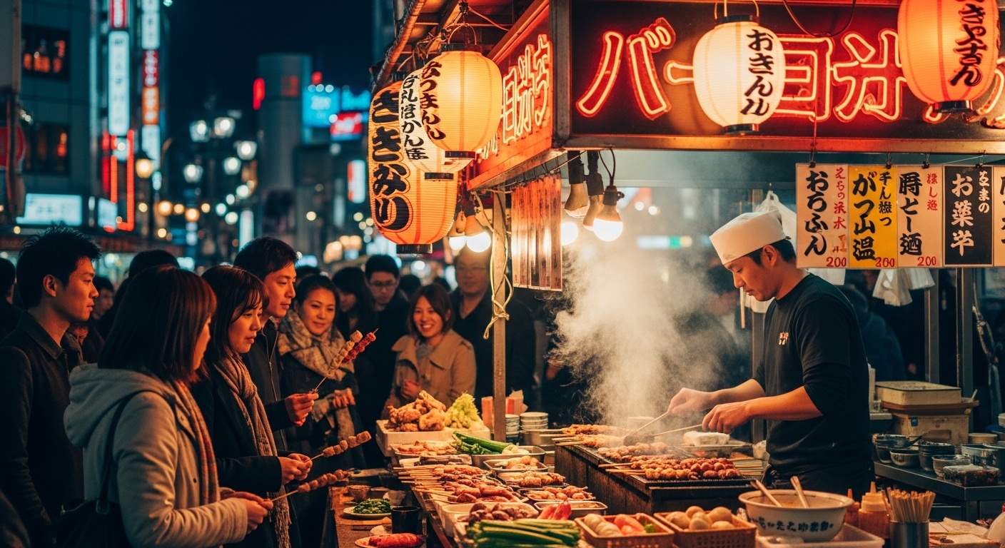 현지 길거리 음식 탐방