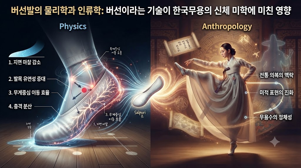 버선발의 물리학과 인류학: 버선이라는 기술이 한국무용의 신체 미학에 미친 영향