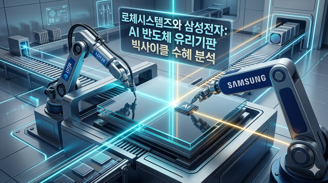 차세대 반도체 에코시스템: 삼성전자 무인 자동화 팹과 유리기판 라인에 유입되는 로체시스템즈의 EFEM 및 GCM 가공 장비 모형