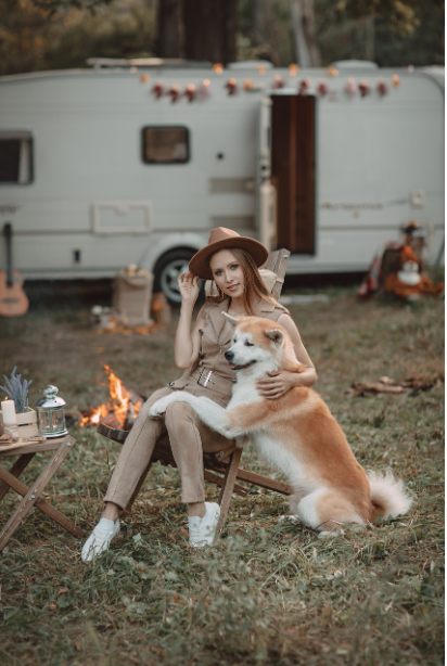 반려견과 여행사진