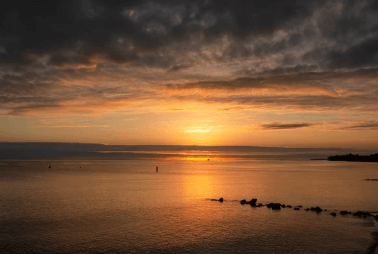 정동진 해변 해돋이