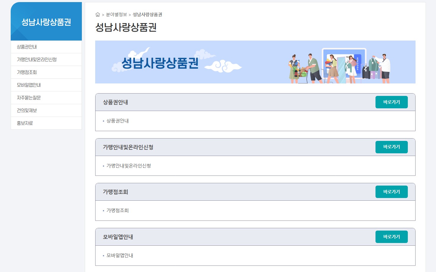 2025 성남시 민생회복 소비쿠폰 사용처 조회 방법