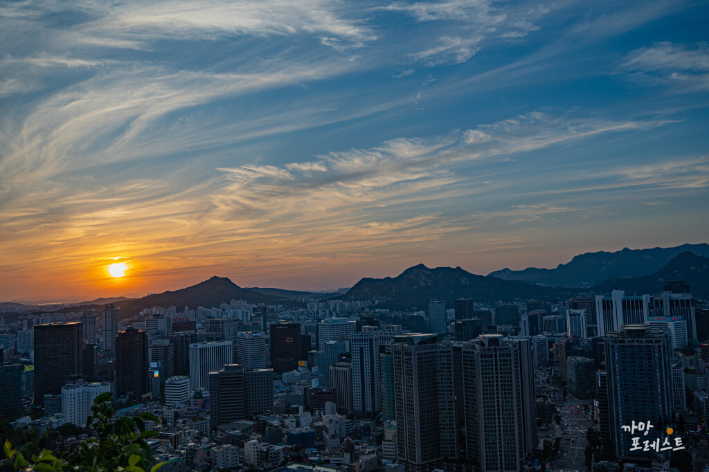 잠두봉 포토 아일랜드 일몰