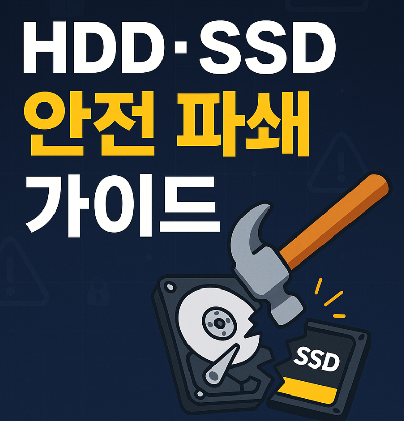 HDD·SSD 완전 파쇄