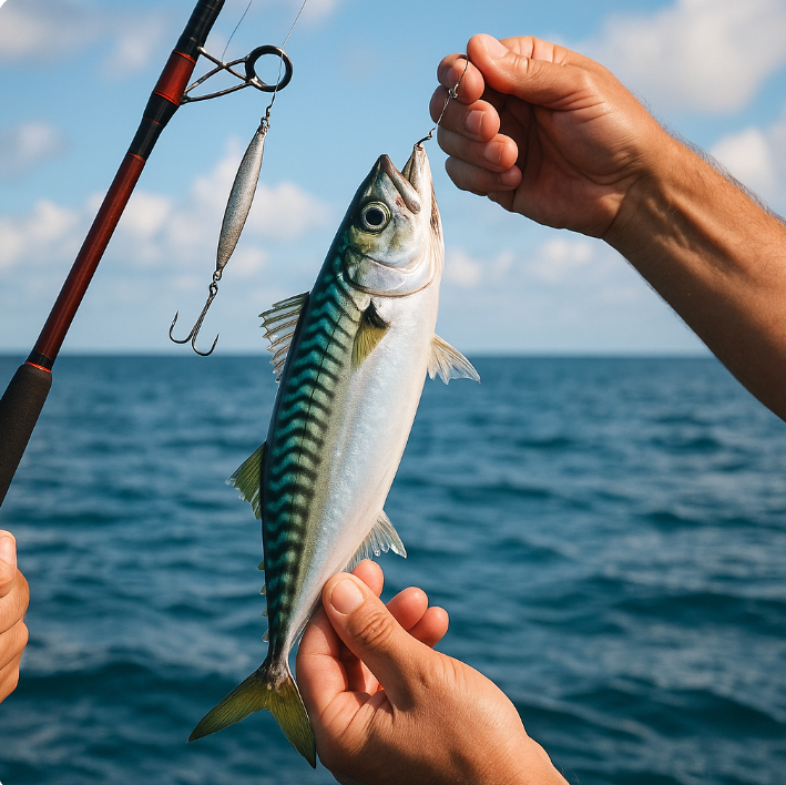 고등어 낚시 사진