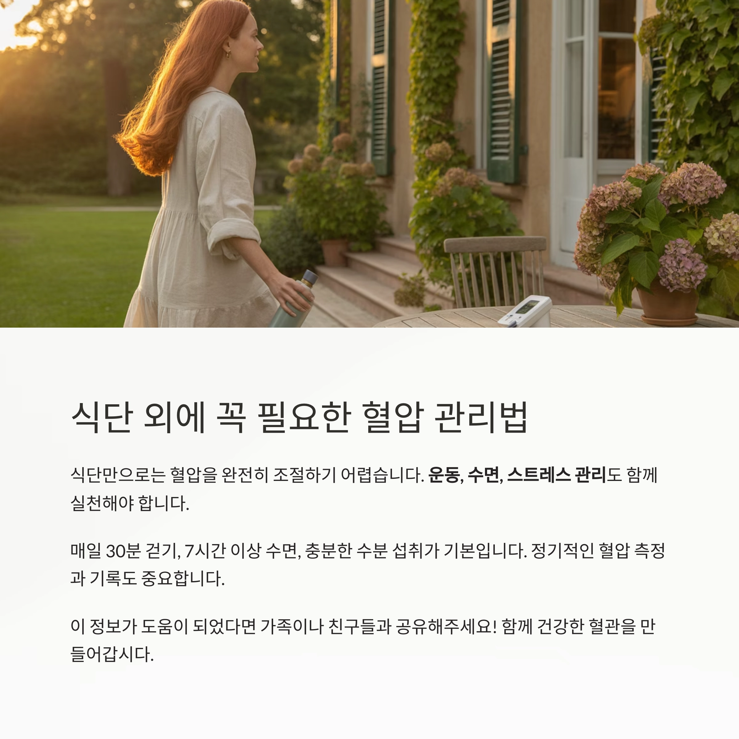 고혈압을 잡는 비결, 매일 실천 가능한 음식 가이드