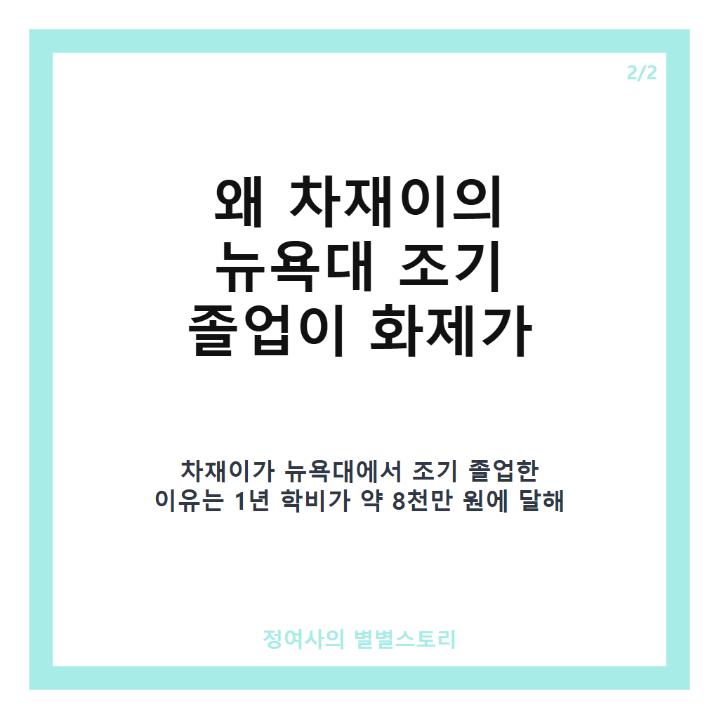 차화연 딸 차재이 프로필과 뉴욕대 조기졸업 비결, 배우 겸 작가로서의 성장 이야기 카드뉴스 3