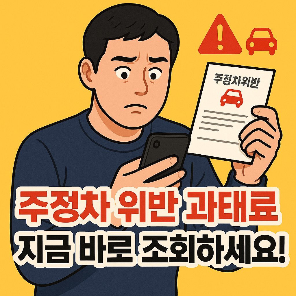 주정차 위반 과태료 조회