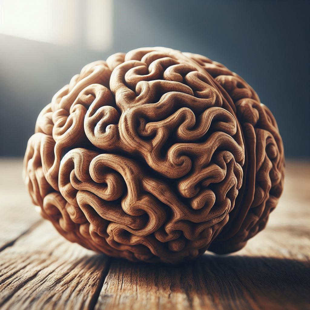 뇌처럼 생긴 꼬불꼬불한 호두