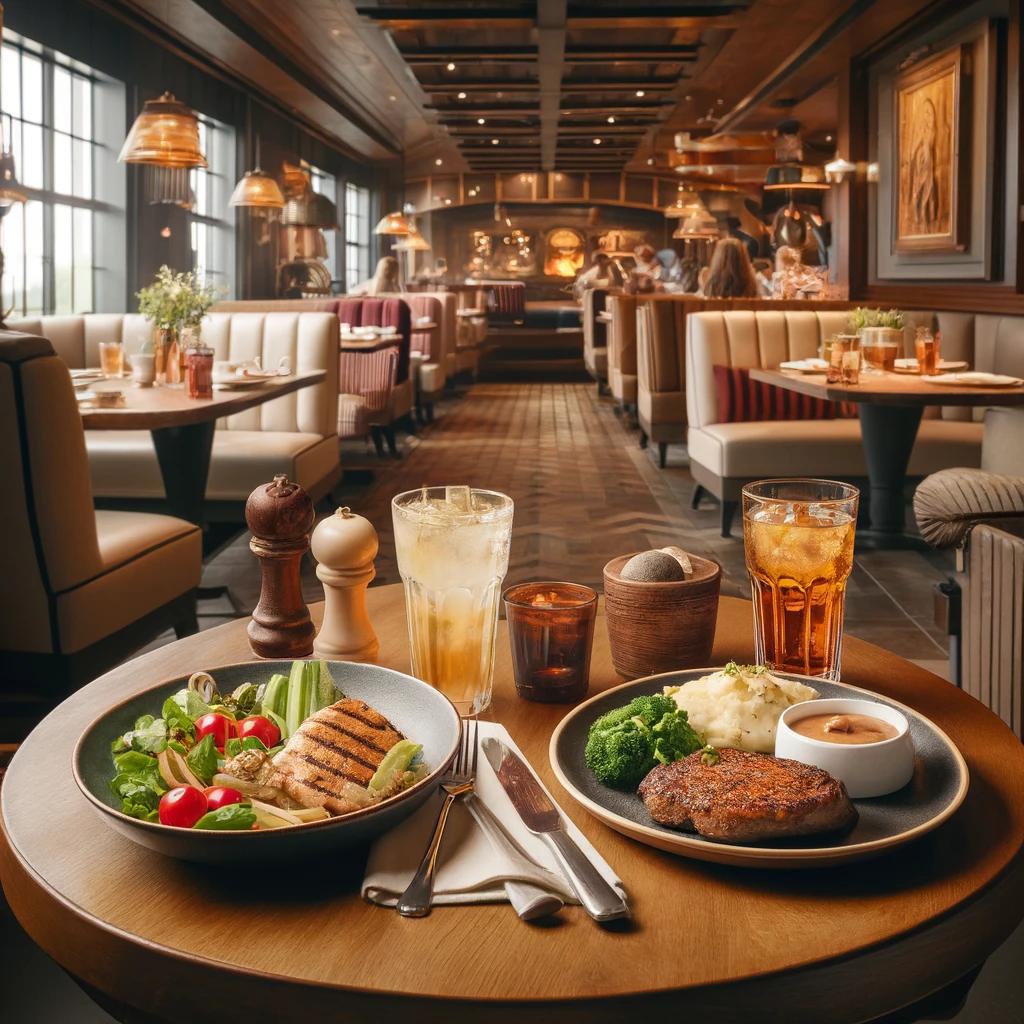 아웃백 런치 디너 비교