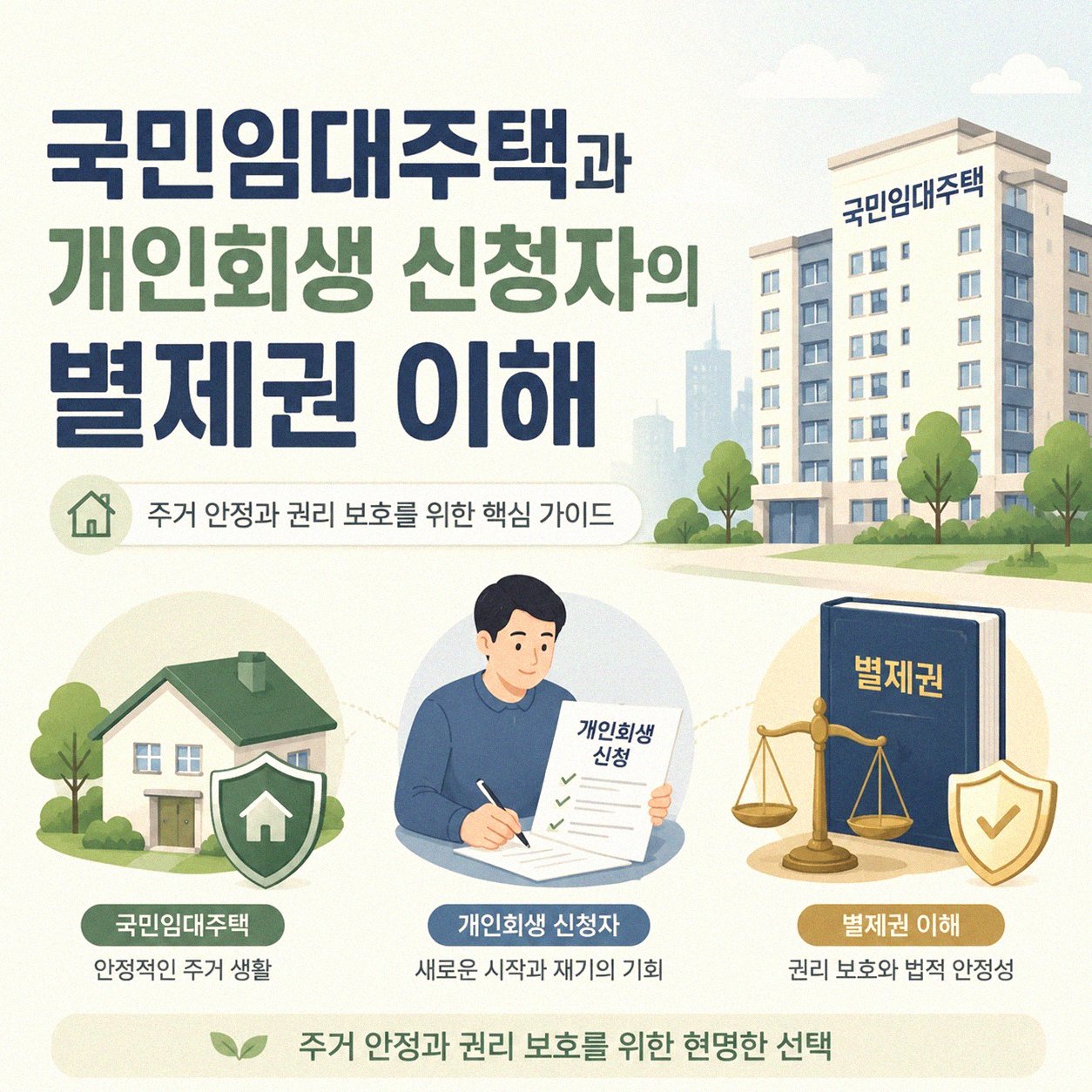 국민임대주택 신청 시 개인회생 별제권, 어떻게 될까