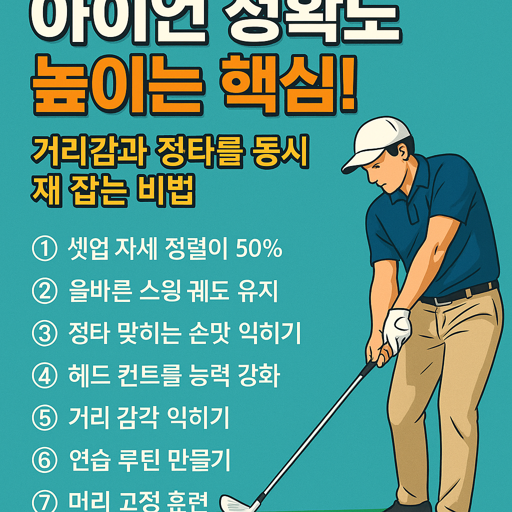 아이언 정확도 높이는 핵심! 거리감과 정타를 동시에 잡는 비법 사진