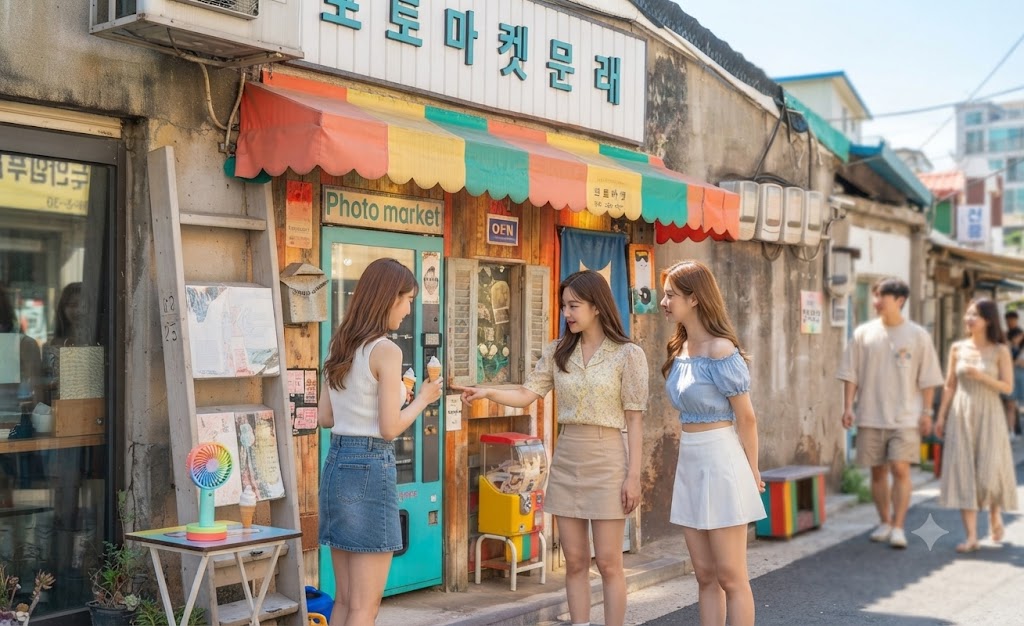 문래창작촌으로 놀러온 사람들