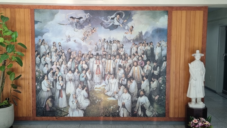 동대문성당 1층 로비 안 사진