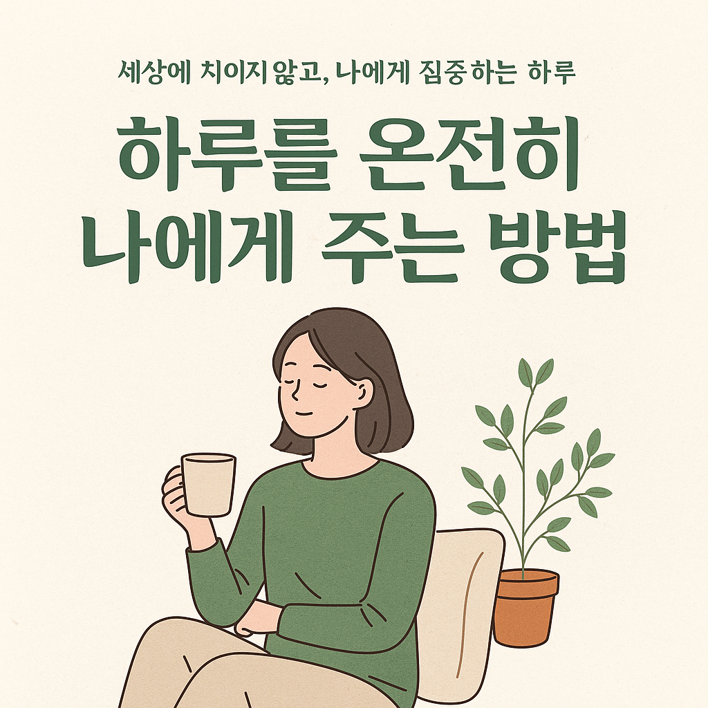 하루를 온전히 나에게 주는 방법