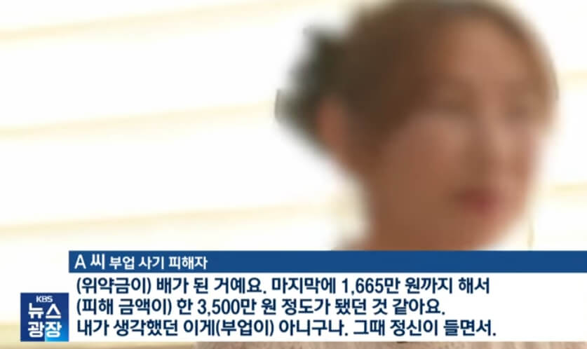 부업 피해자